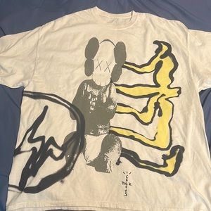 Travis Scott x Kaws x fragment graphic tee